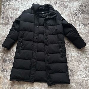 DKNY Women's Black Puffer Coat